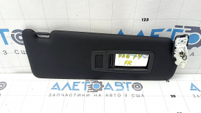 Right sun visor for BMW 4 Series F32/36 14-20 Coupe, Gran Coupe, black ANTHRAZITE, without hook, with backlight