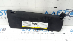 Left sun visor for BMW 4 Series F32/36 14-20 Coupe, Gran Coupe, black ANTHRAZITE, without hook, illuminated, dented