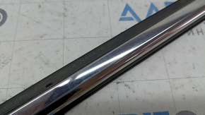 Door-glass molding, central rear left, Ford Fusion mk5 13-20, chrome, worn
