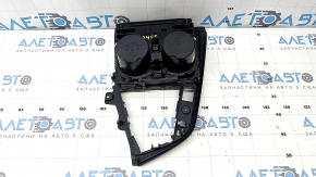 BMW 4 Series F32/33/36 16-20 center console trim with cup holders and mat, scratches, chrome peeling