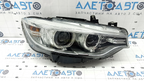 BMW 4 F32/33/36 14-16 front right headlight, xenon, adaptive, with lower mount, broken edge