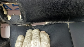 Rear seats, 2nd row, lower part, BMW 4 Series F36 15-20 Gran Coupe, black leather, heated, Sport, dented, scratches, torn, contact with water, dry clean