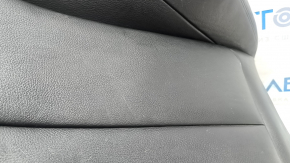 Upper passenger seat trim for BMW 4 Series F36 15-20 Gran Coupe, black leather, SCHWARZ, Sport, heated, scratches, needs cleaning