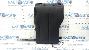 Rear seats, 2nd row, upper left, BMW 4 Series F36 15-20 Gran Coupe, no sunroof, black leather with heating and seat belt, Sport, dented, scratches, needs cleaning