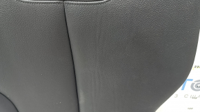 Rear seats, 2nd row, upper left, BMW 4 Series F36 15-20 Gran Coupe, no sunroof, black leather with heating and seat belt, Sport, dented, scratches, needs cleaning