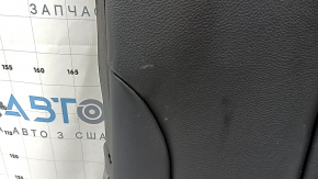 Rear seats, 2nd row, upper left, BMW 4 Series F36 15-20 Gran Coupe, no sunroof, black leather with heating and seat belt, Sport, dented, scratches, needs cleaning