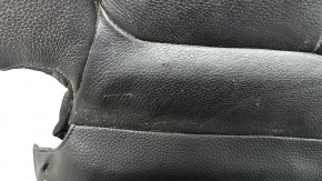 Lower passenger seat trim for BMW 4 Series F36 15-20 Gran Coupe, black leather, SCHWARZ, Sport, heated, dented, scratches, needs cleaning