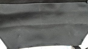 Lower passenger seat trim for BMW 4 Series F36 15-20 Gran Coupe, black leather, SCHWARZ, Sport, heated, dented, scratches, needs cleaning