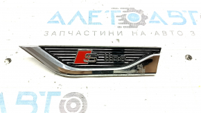 Front left fender molding for Audi A5 F5 18-25 chrome, S-Line, broken mount