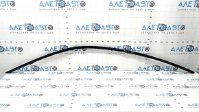 Upper front left door molding for BMW 4 Series F36 15-20 Gran Coupe, gloss black, broken fastener