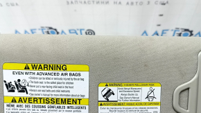 Left visor for Subaru Forester 19-24 SK, gray, under the sunroof, without a hook, with backlight, for cleaning