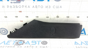 Right front center console side trim for Audi A5 F5 18-25, black, with plug, scratched
