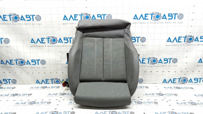 Lower passenger seat trim for Audi A5 F5 18-19, 5D gray leather with perforation, with knee support, Sport, ready to clean