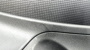 Subaru Forester 19-24 SK front right door panel, black with gray insert, cloth + leather, gray leather armrest, with handle and seal, scratches, needs cleaning