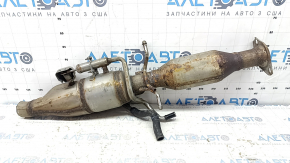 Exhaust line, middle section with catalytic converter and heater, Lexus RX450h 10-15, without a barrel, dented, rusty