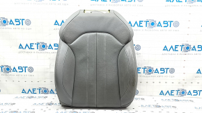 Driver's seat upholstery, upper, Audi A5 F5 18-19, 5D, gray leather with perforation, Sport, worn