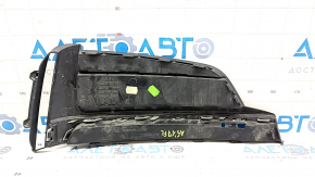 Front bumper grille left Audi A5 F5 18-19 without radar, black with chrome molding, S-Line, sand