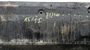 The front engine guard of the Audi A5 F5 17-25 is worn and cracked.