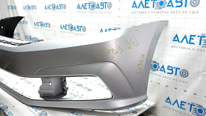 Bare front bumper VW Passat b8 16-19 USA silver, non-factory holes, scratches