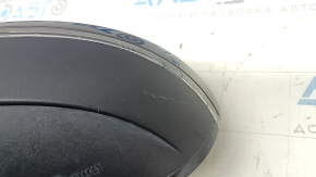 Left side mirror assembly for Audi A6 C7 12-18, 14+5+2 pins, for auto storage, with camera, BSM, turn signal, auto-dimming, graphite, scratches