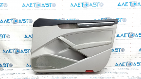 Front right door panel for VW Passat b8 16-19 USA, gray, gray leather armrest, dark wood molding, dry-cleanable