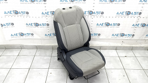 Subaru Forester 19-21 SK passenger seat without airbag, manual, black and gray, combined cloth, heated, dry-cleanable