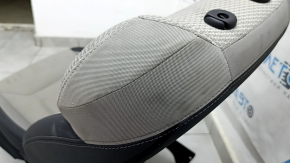 Subaru Forester 19-21 SK passenger seat without airbag, manual, black and gray, combined cloth, heated, dry-cleanable