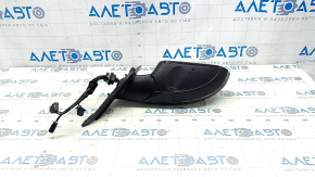 Right side mirror assembly for Audi A6 C7 12-18, 14+5+2 pins, for auto storage, with camera, BSM, turn signal, auto-dimming, graphite, scratches