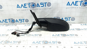 Left side mirror assembly for Audi A6 C7 12-18, 14+5+2 pins, for auto storage, with camera, BSM, turn signal, auto-dimming, graphite, scratches