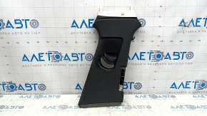 Upper right center pillar trim for Audi A6 C7 12-18 under deflector, black