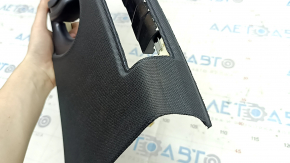 Upper right center pillar trim for Audi A6 C7 12-18, under the deflector, black, scratches, needs cleaning