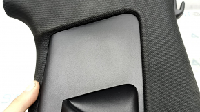 Upper right center pillar trim for Audi A6 C7 12-18, under the deflector, black, scratches, needs cleaning