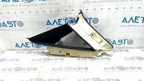 Left rear window trim for Audi A6 C7 12-18, black, scratches, broken mount, needs cleaning