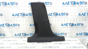 Lower left center pillar trim for Audi A6 C7 12-18, black, scratches