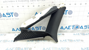 Left rear window trim for Audi A6 C7 12-18, black, scratches, broken mount, needs cleaning