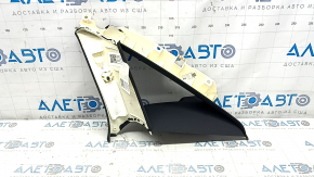 Left rear window trim for Audi A6 C7 12-18, black, scratches, broken mount, needs cleaning