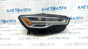 Right front headlight assembly for Audi A6 C7 16-18, rest LED, sand