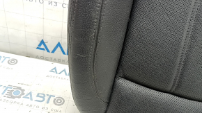 Audi A6 C7 12-18 passenger seat cushion upholstery, black leather, heated, ventilated, scratches, needs cleaning