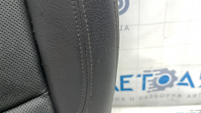 Audi A6 C7 12-18 passenger seat cushion upholstery, black leather, heated, ventilated, scratches, needs cleaning