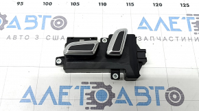 Driver's seat control for Audi A6 C7 12-18, black with chrome, with buttons