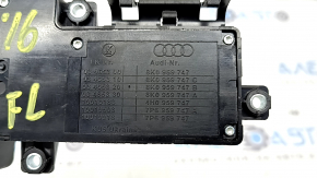 Driver's seat control for Audi A6 C7 12-18, black with chrome, with buttons