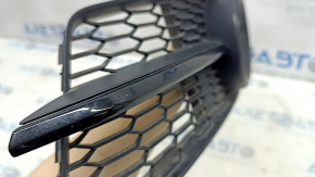 Left front bumper grille for Audi A6 C7 16-18, rest, radar-compatible, mesh, gloss black, type 1, S-line, sand