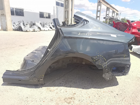 Rear left quarter wing of an Audi A5 F5 17-24 5D on the body, graphite, dents, bumps