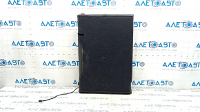 Left rear seat backrest for Audi A6 C7 12-18, black leather with perforation, heated, dented, needs cleaning