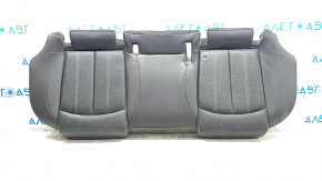 Rear seat cushion for Audi A6 C7 12-18, black leather with perforation, heated, dents, cracked, needs cleaning
