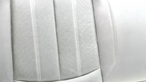 Rear seat cushion for Audi A6 C7 12-18, black leather with perforation, heated, dents, cracked, needs cleaning