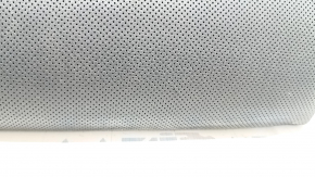Rear seat cushion for Audi A6 C7 12-18, black leather with perforation, heated, dents, cracked, needs cleaning
