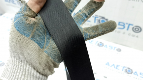 Rear right seat belt for Audi A6 C7 12-18 with squib, black, worn, needs cleaning