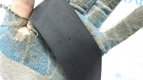 Rear right seat belt for Audi A6 C7 12-18 with squib, black, worn, needs cleaning