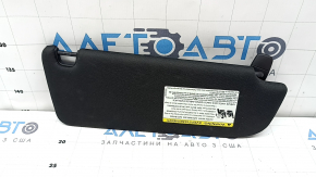 Left visor for Audi A6 C7 17-18, black, without hook, dented, needs cleaning